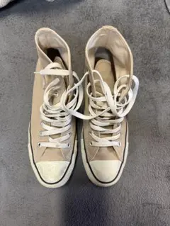 Converse ベージュ ハイカットスニーカー