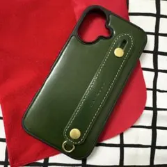 HANATORA iPhone16 本革ケース グリーンのサムネイル