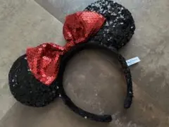 ディズニー　ミニー　スパンコールカチューシャ