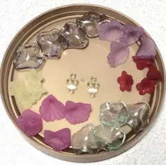 【165】アクリル 花 キンプリ 6色x4 24個+王冠2個