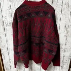 Pendleton USA製90s 3D indigo ゆるダボニットセーターのサムネイル