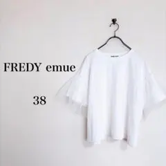 FREDY emue（38）袖チュールフレアポンチプルオーバー　半袖　ゆったりのサムネイル