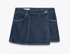 ZARA デニムラップスカートパンツ　XS