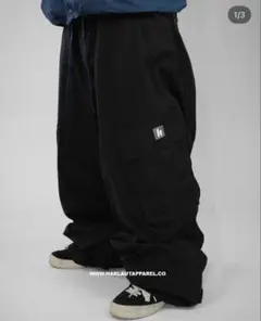 Harlautapparel 06' CARGOSNOWPANT XLブラック