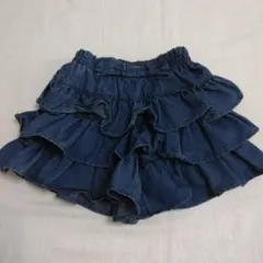 anyFAM フリル デニム ショートパンツ 100