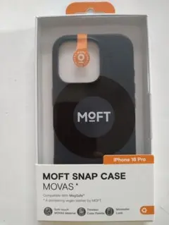 iPhone 16Pro対応 MOVAS™レザーケース（ジェットブラック）