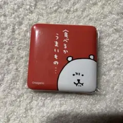 ナガノのくま　スクエア缶バッジ