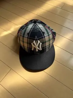 New Era ニューヨークヤンキース チェック柄 キャップ