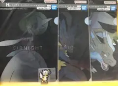 【ポケモン】一番くじ　メガシンカ　レンチキュラークリアファイル&ステッカー 3枚