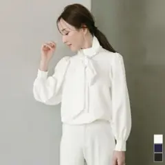 【美品】2wayボウタイブラウス 星玲奈さんコラボ