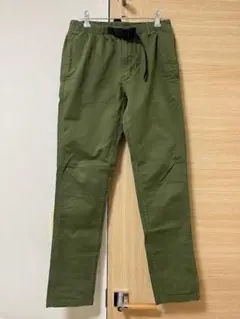 グラミチ ストレッチ ニューナロー パンツ タイトクロップド S オリーブ