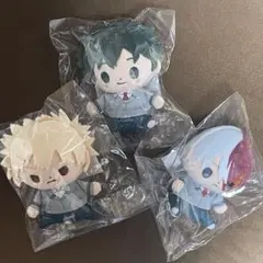 僕のヒーローアカデミア ヒロアカ ぬいぐるみ　爆豪　緑谷　轟　もっちび