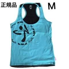 【正規品】ZUMBA ズンバ　タンクトップ　ブルー　x 黒
