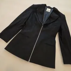 ノーマカマリ ジャケット ブラックM 長め スウェード 合皮 美品