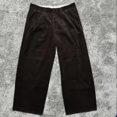 【未使用】GU コーデュロイ　パンツ　ブラウン　3XL