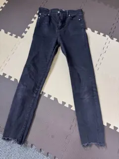 ブラックハイウエストフレイドヘムストスリ　Ungrid 25