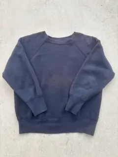 60s 茄子紺　フェード スウェット ヴィンテージ