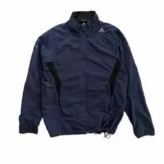 adidas（アディダス）CLIMALITE ナイロンジャケット ネイビー