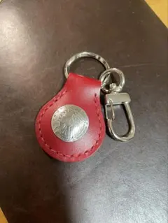 ハンドメイド　インディアンコンチョレザーキーホルダー（小）　牛革　キーリング