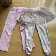❤︎Baby GAP❤︎フリル　チュール付きレギンス　ピンク　100
