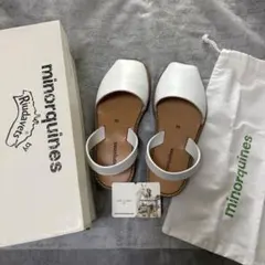 【新品未使用】 本革 minorquines アバルカ サンダル 38のサムネイル