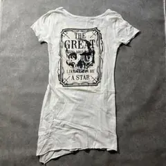 00s y2k ワンピース スカル グランジ archive tシャツ