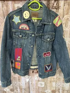GAP デニムジャケット ワッペン付き Sサイズ Gジャン　古着