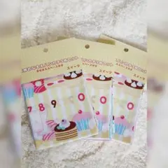 知育おなまえハンカチセット　スイーツ　3枚組　3点
