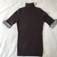 半袖リブニット