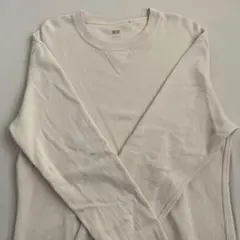 UNIQLO クルーネック トレーナー M クリーム色
