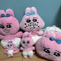 おぱんちゅうさぎ ぬいぐるみ 6点セット ティッシュケース キーホルダー バッグ