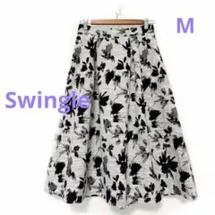 ★美品★Swingle スウィングル ミモレ丈フレアスカート M