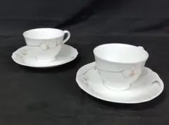 Noritake ノリタケ Bel Eclat カップ＆ソーサー 2客セット