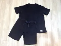 CRONOS パイル地 セットアップ ネイビー トップスSサイズ パンツM 