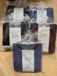 ユニクロ ウルトラストレッチセット 長袖 メンズM 5セットまとめ売り