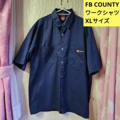 s*す様 90s FB COUNTY XL 半袖ワークシャツ ネイビー チカーノのサムネイル