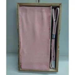 帯締め帯揚げセット　正絹　総絞り　四つ組　ピンク　振袖　訪問着