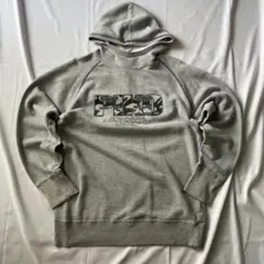 【激レア】00s PIKO 迷彩ロゴ ラグランパーカー Y2K グランジ グレー