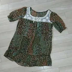 シフォン チュニック