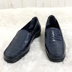 〖美品〗TOWER BRAND 玉川 革靴 ローファー クロコ型押し 日本製