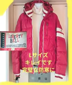 LIBERTY BELL フード付きジャンパー赤 Lサイズ　リバティベル