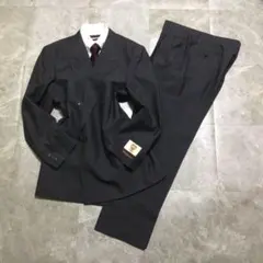 90s vintage スーツ　セットアップ　グレー　ダブルブレスト　モード　式