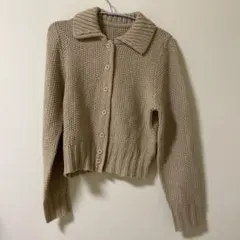 Dazyベージュ ニット カーディガン 長袖