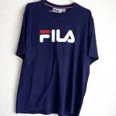 古着FILA ネイビー ロゴ Tシャツ