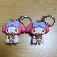 マイメロ　宇佐美　立体ラバーキーホルダー　限定品　非売品 サンリオ コラボ　2個