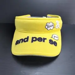 アンパシィ　ゴルフ　バイザー　イエロー