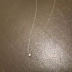ete pt850 ブライト　一粒　ダイヤモンド　0.06ct ネックレス