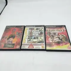 PS2ソフト 3本セット ヒストリーレジェンド GTA SA ゼニスフロント