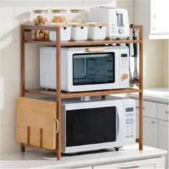 キッチンラック 電子レンジ 炊飯器 トースターラック 台所 卓上 まな板スタンド