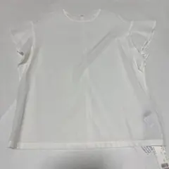 【新品】ロートレアモン　フリル袖ブラウス　白　半袖のサムネイル